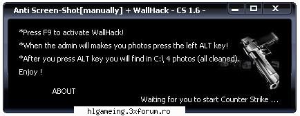 Anti SS + WALL ( ADICA NU IeSE IN POZE ) - DW: ... S_16-.html Cum se foloseste ? 1 - Counter-Strike Cheats